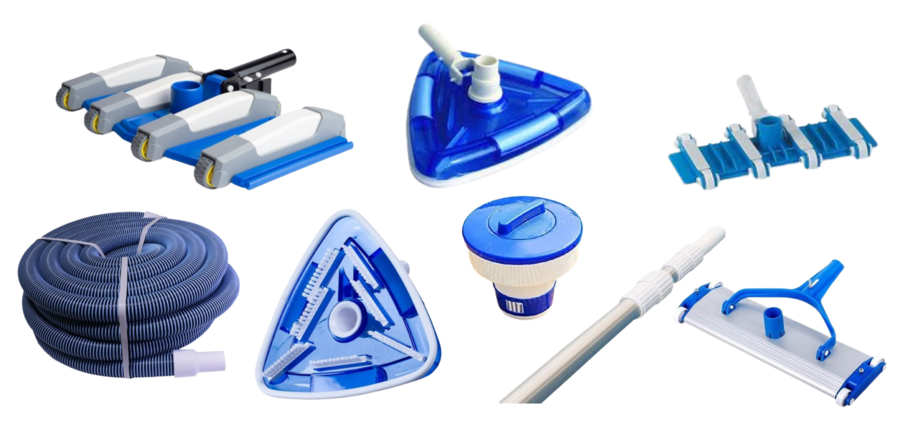 pool skimmers, pool brushes, pool nets, pool vacuums, automatic pool cleaners, manual pool cleaners, pool maintenance tools, residential pool cleaning, commercial pool cleaning, pool cleaning accessories